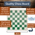 thumbnail image 2 of WE Games Travel Tournament Chess Set, 20 in. Roll Up Vinyl Chess Board with Storage Bag, 2 of 10