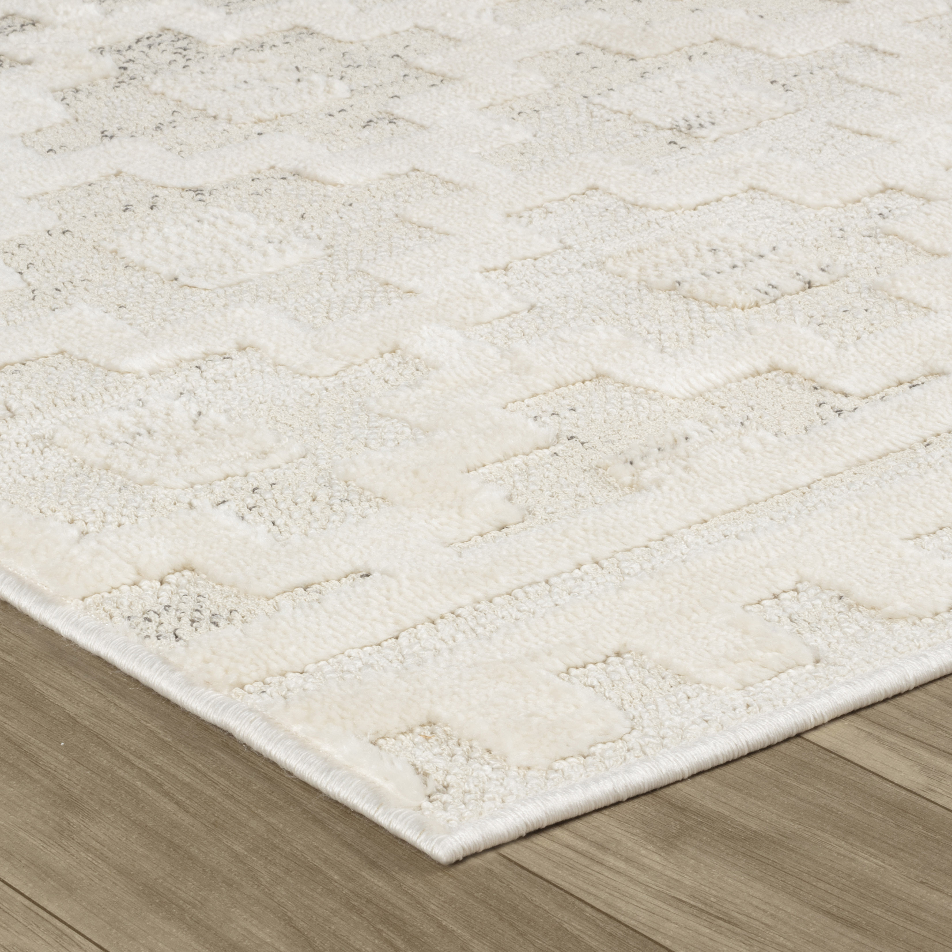 Rug Branch Astra Modern Indoor Area Rug, Beige Cream, Abstract - Living Room, Bedroom