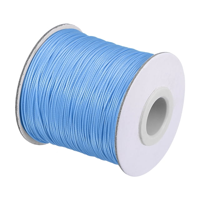 Unique Bargains Beading Thread Bracelet Weave Bead Craft Cord 0.5mm 159M/Roll (173-Yards) Decorative String, Light Blue