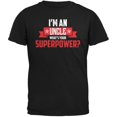 thumbnail image 1 of I'm An Uncle What's Your Superpower Black Adult T-Shirt, 1 of 1