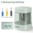 thumbnail image 4 of Deli Electric Pencil Sharpener,Suitable for No.2 Pencils Colored Pencils, USB & Battery Operated, Green, 4 of 5