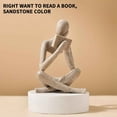 thumbnail image 1 of Meitianfacai Statue de Lecture Abstraite Étagère Décorative Ornement de Bureau, 1 of 2