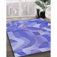 thumbnail image 3 of Ahgly Tapis d'Intérieur Lavable en Machine Carré Transitionnel Mimosa Violet, 6 Pieds Carré, 3 of 7