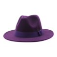 thumbnail image 1 of Men's and Women's Solid Ribbon Bucket Hat Jazz British Hat, 1 of 3