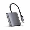 thumbnail image 1 of Satechi 4-Port USB-C Hub with PD Adapter Space Grey Adapters, 1 of 5