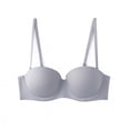 thumbnail image 3 of Womens Bra Convertible Bra Feature V-Neck T-Shirt Bra Style W-274 Gray 80A, 3 of 3