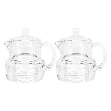 2 Pcs Pot à Sirop Acrylique Distributeur de Sucre Pot à Miel avec Couvercle pour Cuisine