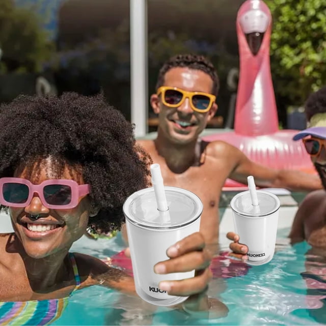 Dvkptbk Sippy Cup Water Cup Summer Students High Value Large Capacity Double-Layer Plastic Straw Cup Girls Cute with A Straw Kitchen Utensils & Gadgets