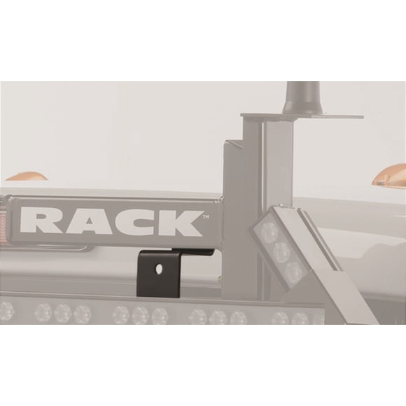 BackRack Headache Rack Light Mount 91004 Use on BackRack or Safety Rack Model Racks; Z Brackets and Fasteners; Black; Without Light
