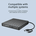thumbnail image 4 of 2 In1 USB3.0 Type C Slim External Optical Drives DVD RW CD Writer Drive Burner Reader Player for Laptop Desktop PC,1 set * DVD burners,Black, 4 of 8