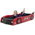 thumbnail image 5 of Delta Children Grand Prix Race Car Toddler & Twin Bed - RED, 5 of 5