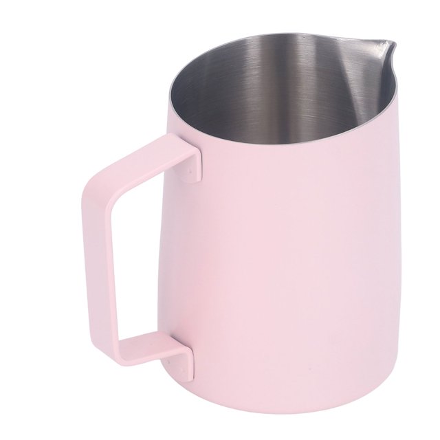 Stainless Steel Milk Jug With Pointed Design For Cafe Kitchen, 500ml Capacity