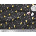 thumbnail image 3 of Soimoi Black Rayon Fabric Boxes & Coffee Cups Print Fabric by Yard 42 Inch Wide, 3 of 3