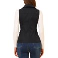 thumbnail image 3 of INSPIRE CHIC Veste Zippée pour Femme Sans Manches Anorak Gilet Utilitaire Veste avec Poches TP Noir, 3 of 8
