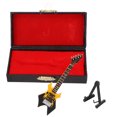 thumbnail image 3 of Ornement de Guitare Classique, Instrument de Musique en Bois Modèle de Guitare Modèle de Basse de Guitare Modèle de Basse Musicale pour Amateurs de Musique pour Ornement pour Cadeau Rouge,Jaune, 3 of 8