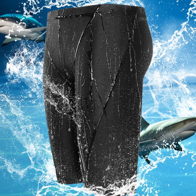 Mikilon 2021 New Men's Waterproof Shark Skin Five-Point Swimming Trunks Swimmingsuit