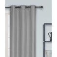 thumbnail image 2 of Safdie & Co. Curtain 2PK 84L Blackout Textured Grey, 2 of 2