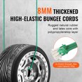 thumbnail image 2 of KFFKFF 30-Pc Bungee Cord Set, 8 mm Durable Elastic Ropes with A3 Steel Hooks, Comes with Sizes 10", 18", 24", 36", 48", 60", 72", Handy Storage Bag, 6 Clips & Canopy Ties Included, 2 of 9