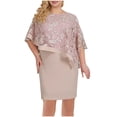 thumbnail image 2 of Styesk Dresses for Women Women's Plus-size Embroidered Short-sleeved Ruffled Dress, 2 of 8