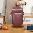 thumbnail image 2 of Sac à Lunch Bento Rond Portable, Sac à Lunch pour Étudiant, Sac Isolé, Sac à Glace pour Pique-Nique, Seau Isolé, Sac de Rangement Sac à Lunch Isolé, 2 of 5