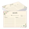 thumbnail image 1 of Recipe Card Stock,50 Sheets Recipe Cards,Double Sided Cards,Blank Cardstock Cards for Recording Recipes,Kitchen Diaries,Bridal Shower, 1 of 9