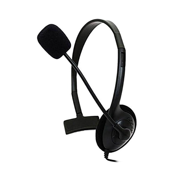 KMD Live Chat Headset with Mic Headset For Microsoft Xbox 360, Black Small