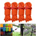 thumbnail image 3 of S SERENABLE 4pcs Reflective Guyline Tent Gazebo Rope Cord Fastener Tensioner Outdoor Camping Orange, 3 of 9
