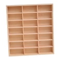 thumbnail image 1 of idealsgarden Wooden Display Rack Organizer Shelves Multiuse Holder for Doll Shop 21 Grid, 1 of 8