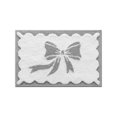 thumbnail image 2 of Flocked Velvet Bath Mat with Bow Design | Soft Plush Absorbent Shower Rug for Bathtub | Non-Slip Latex Backing Quick Dry Floor Mat for Bathroom | Washable Microfiber Runner for Sink, Tub, Doorway, 2 of 6