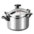 thumbnail image 1 of Mupvlun 3L Pressure Cooker - Aluminum Alloy Pot, Lightweight & Portable Flat Bottom Pot, Family Small Pressure Cooker with Two Handles for Stewing Vegetables Rice Soup Stewing Meat Grey, 1 of 7