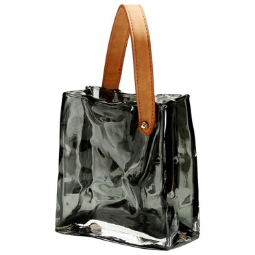 Fish Tank,Handbag Vase Original Color Glass Vase Purse Shape Vase True to Its Promise