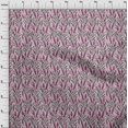 thumbnail image 4 of oneOone Silk Tabby Dark Magenta Fabric Floral Craft Projects Decor Fabric Printed By The Yard 42 Inch Wide, 4 of 4