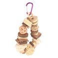 thumbnail image 2 of Bite Toys, Easy Installation Exercise Beaks Funny Cardboard Wood Block  Hanging Chewing Toys Wooden Rattan Balls  For Cockatiel, 2 of 8