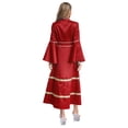 thumbnail image 2 of TiaoBug Clergy Robe for Women Long Sleeve Buttons Cassock Pulpit Church Minister Pulpit Robe Liturgical Vestments Burgundy M, 2 of 7
