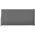 thumbnail image 1 of Outsunny 118" x 63" Retractable Side Awning Folding Privacy Screen Grey, 1 of 10