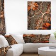 thumbnail image 1 of Orange Brown Digital Art Fractal Flower - Floral Canvas Art Print, 1 of 1