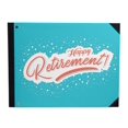 thumbnail image 1 of Darling Souvenir Blue Calligraphy Hardbound Cover Personalized Printed Retirement PartyGuestbookMemory Messagebook-9 x 12 Inches, 1 of 5