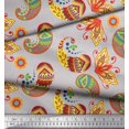 thumbnail image 2 of Soimoi Poly Georgette Fabric Artistic Paisley Decor Fabric Printed Yard 52 Inch Wide, 2 of 3