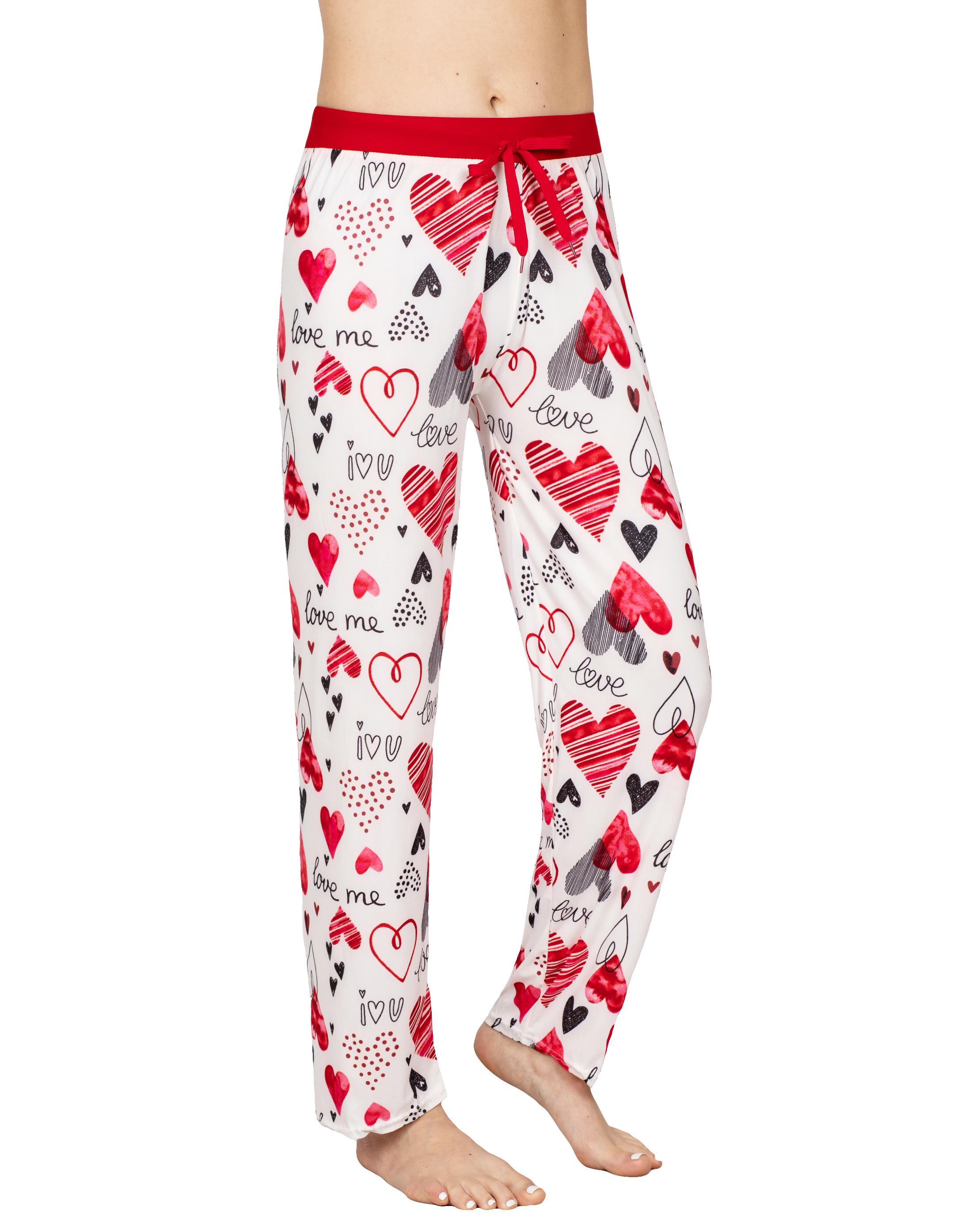 Victorias Collection Pantalon de Pyjama pour Femmes, Bas de Détente et de Nuit