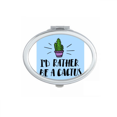thumbnail image 1 of I'd Rather Be A Cactus Cactus Mirror Portable Fold Hand Makeup Double Side Glasses, 1 of 3