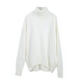 thumbnail image 1 of Yuyuzo Baggy Sweater for Women Long Sleeve High Neck Ribbed Knit Pullover Solid Color Fall Winter Sweater Tops, 1 of 3