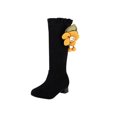 thumbnail image 2 of LSLJS Cute Sunflower Flower High Thick Heel Mid Heel and Winter Women's, 2 of 9