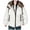 #378-White, variant on Pincandy Women's Cropped Puffer Jacket Hooded Warm Padded Winter Outerwear Coat with Pockets