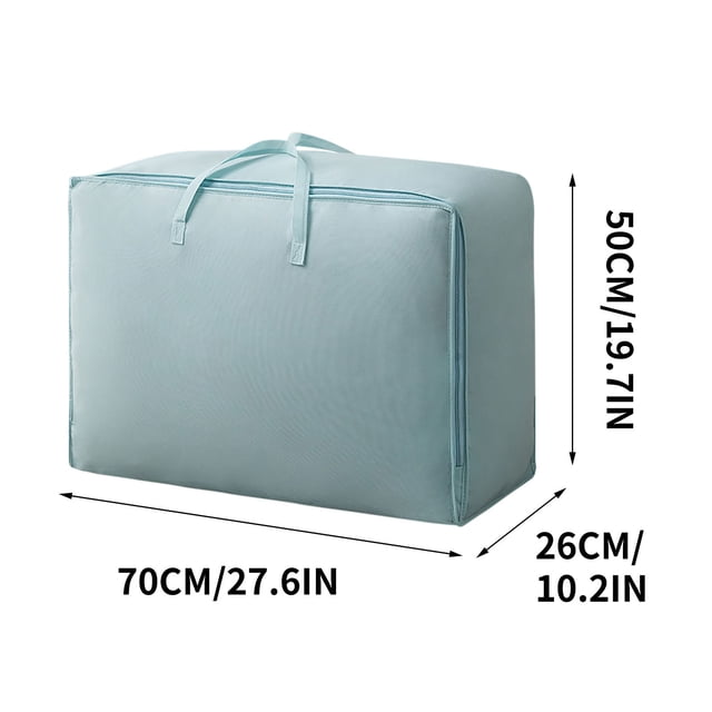 Agiferg Large Capacity Clothes Storage Bag Organizer With Reinforced Handle Thick Fabric For Comforters, Blankets, Bedding, Foldable With Sturdy Zipper, Clear Window