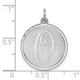 thumbnail image 3 of Pendentif Breloque Collier Monogramme Prénom Initiale Lettre O Délicat en Argent Sterling 925, 3 of 8
