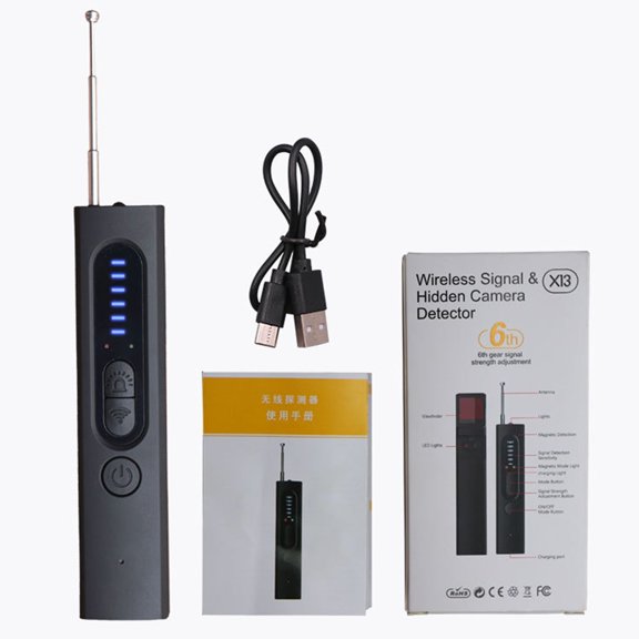 Yhmxh Home Decor Office DecorX13 Camera Detector Hotel Theft Infrared Scanning Detector Eavesdropping Positioning GPS Detector Home Essentials Office Accessories Office Organizer