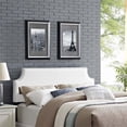 thumbnail image 4 of Hawthorne Collection Faux Leather Upholstered King Headboard in White, 4 of 4