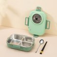 thumbnail image 2 of Boîte à Lunch Bento pour Enfants en Acier Inoxydable 1400 ml Boîte à Lunch Bento en Acier Inoxydable pour Enfants et Adultes Contenants Empilables avec 4 Compartiments Boîte Bento pour Adulte Boîte à Lunch Grande, 2 of 2