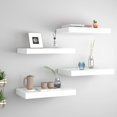 thumbnail image 1 of vidaXL Floating Wall Shelves 4 pcs White 40x23x3.8 cm MDF, 1 of 5