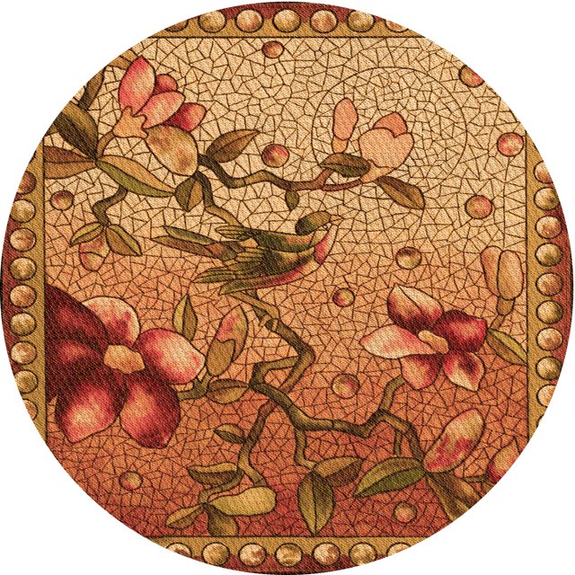 Ahgly Company Tapis d'Intérieur Lavable à la Machine, Carré, Transitionnel, Orange, Tapis de Zone, 3 Pieds Carré